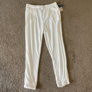 XL White Terry Cloth Sweatpants NWT
